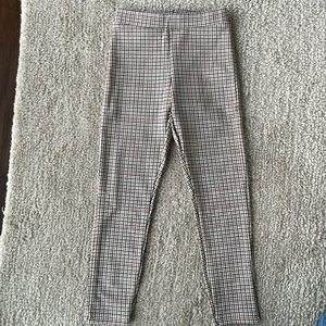 Zara plaid pants leggings size 6, 116cm